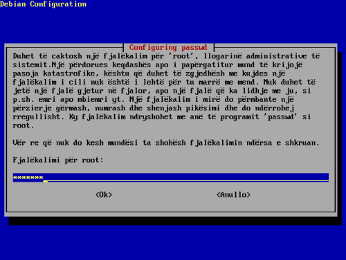 Fjalëkalimi i root