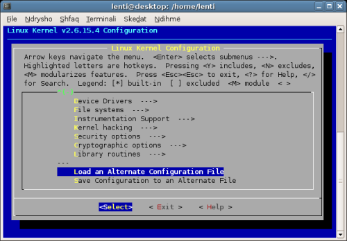 menuconfig