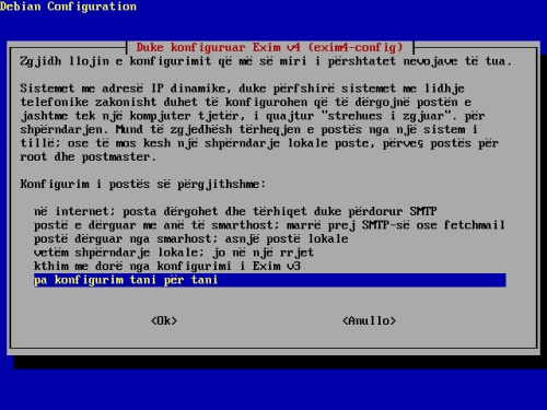 Instalimi i programeve - Exim